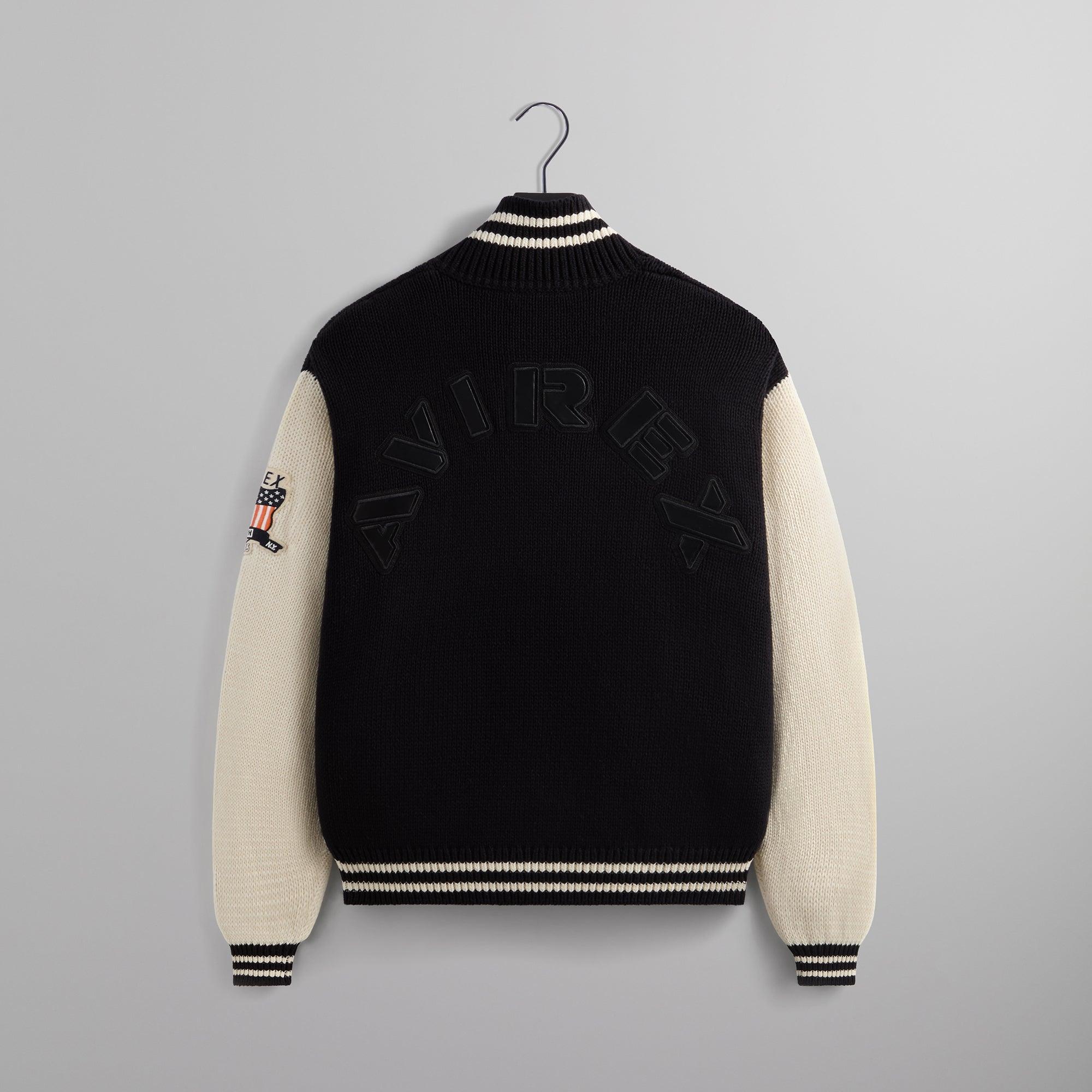 Kith & AVIREX for the New York Knicks Wyona Full Zip Sweater - Black Male Product Image