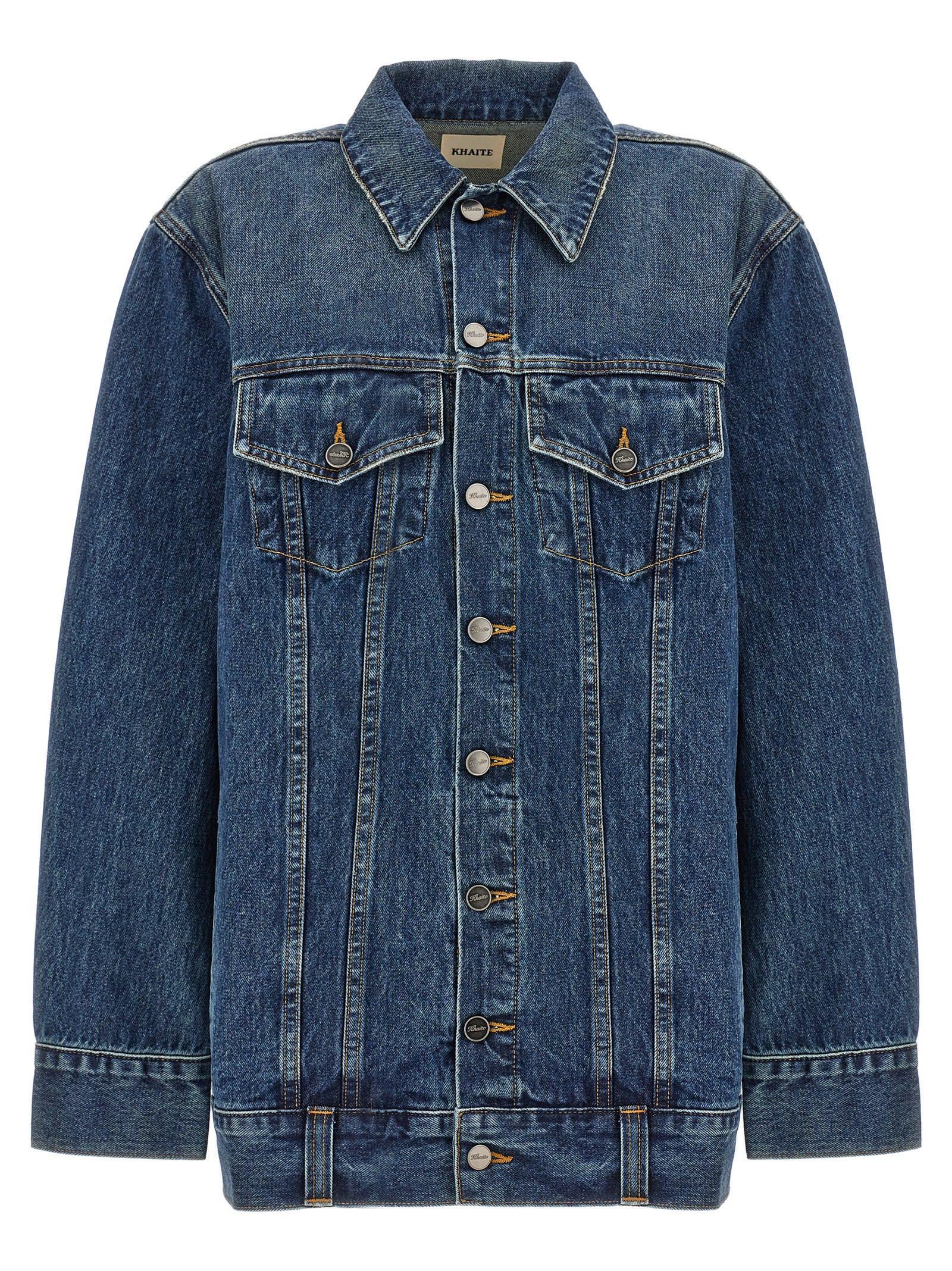 KHAITE Ross Jacket In Blue Product Image