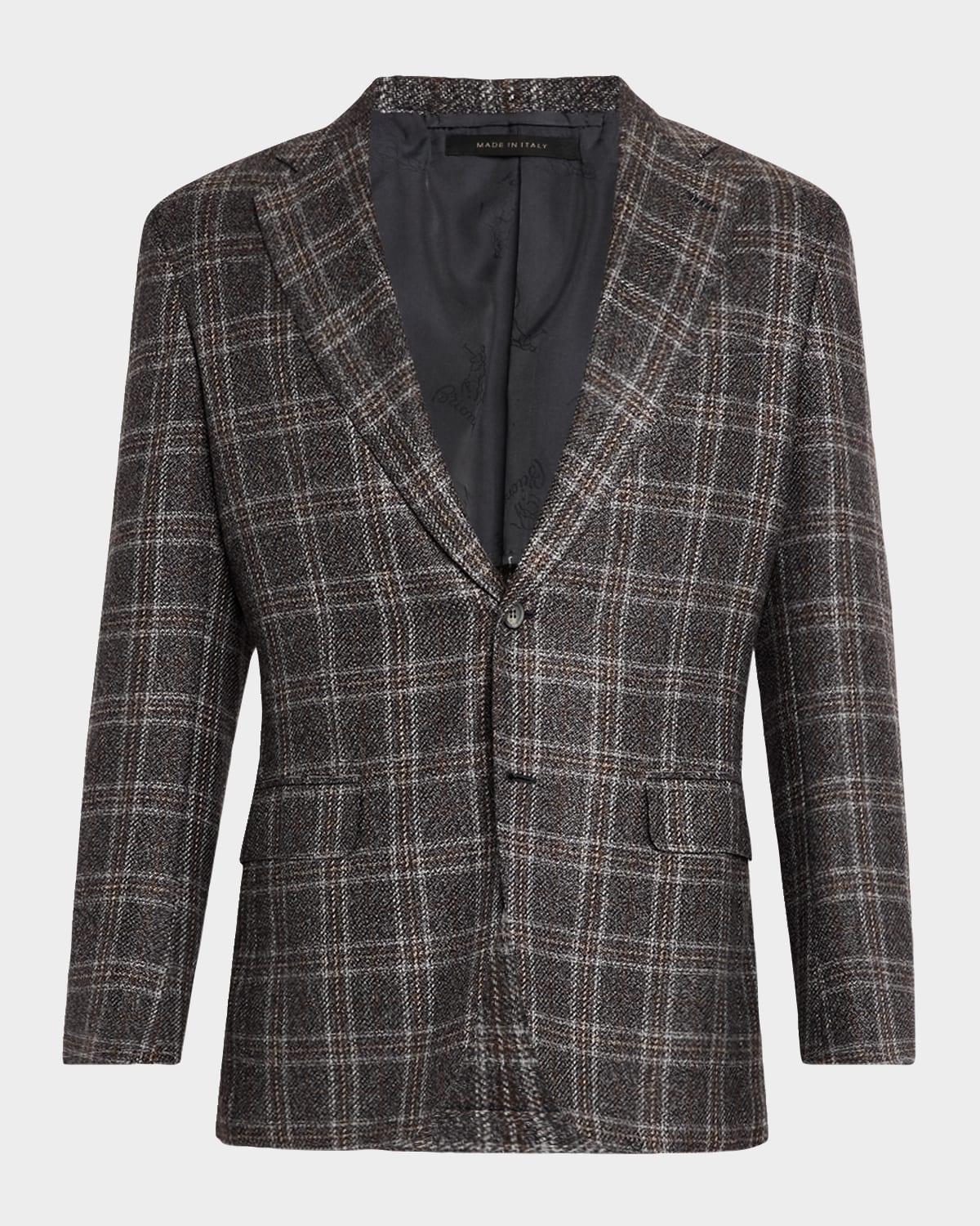 Men's Wool-Cashmere Plaid Sport Coat Product Image