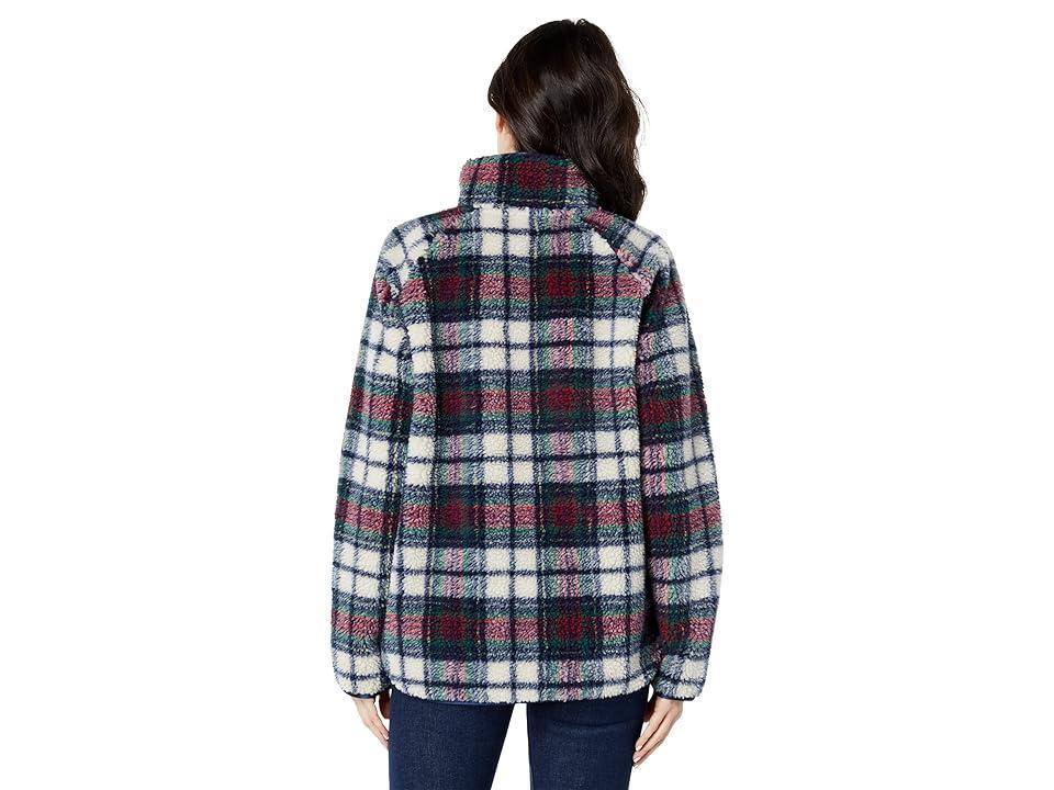 Vineyard Vines Sherpa Tartan Popover (Peaks Plaid/Pina Colada) Women's Clothing product image