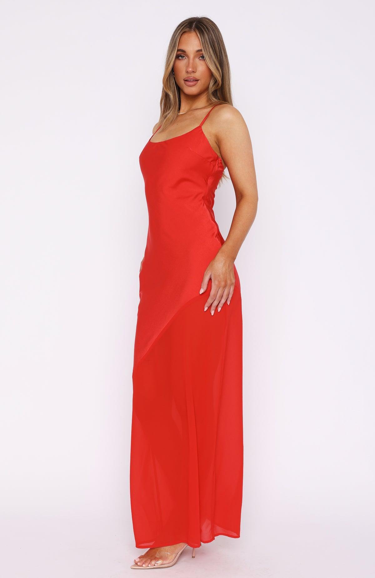 Shout Louder Maxi Dress Red Product Image