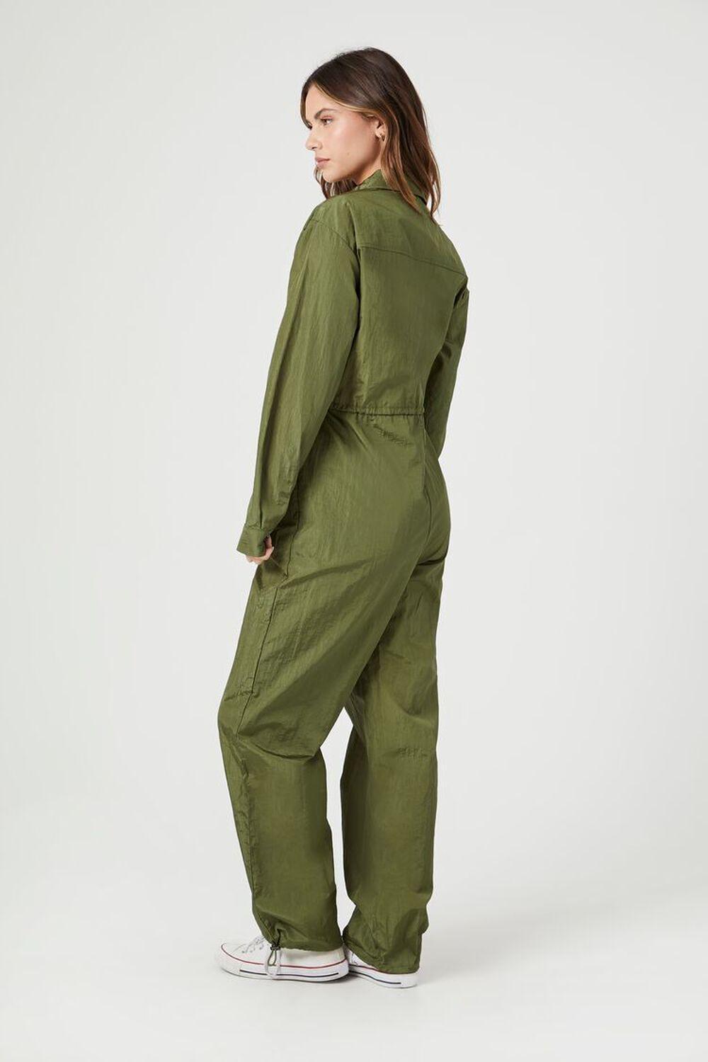 Toggle Drawstring Wide-Leg Jumpsuit | Forever 21 Product Image