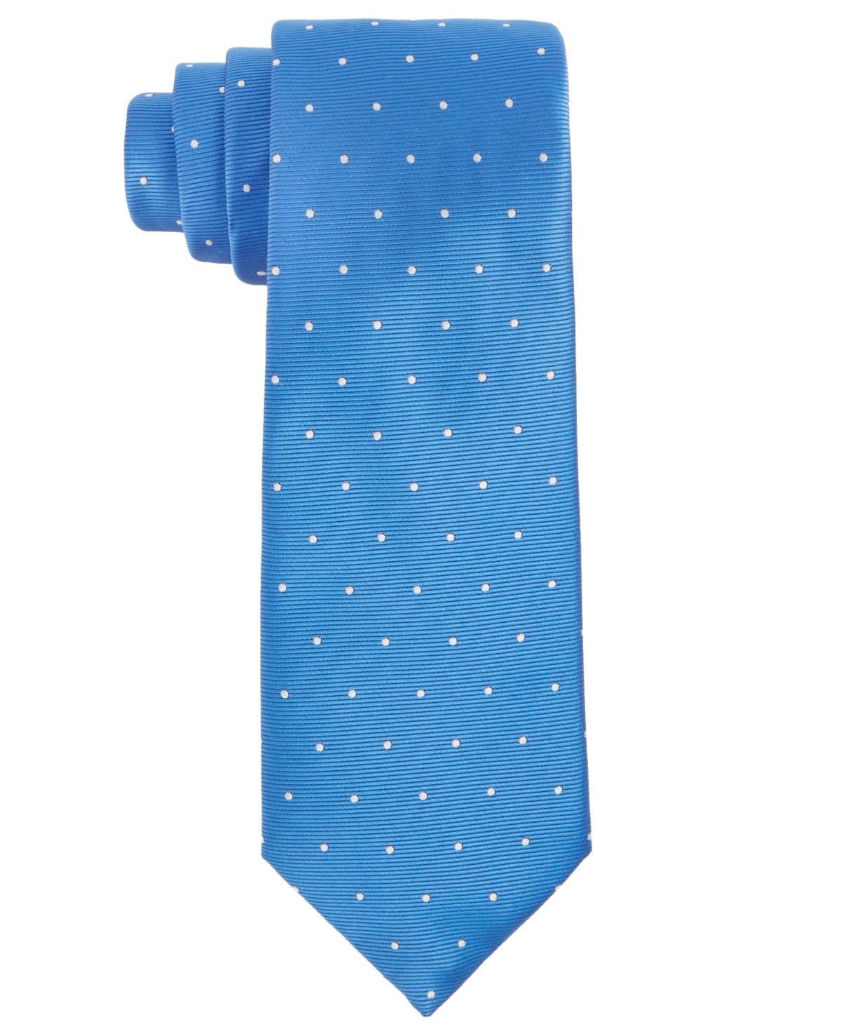 Tayion Collection Mens Royal Blue & White Dot Tie Product Image