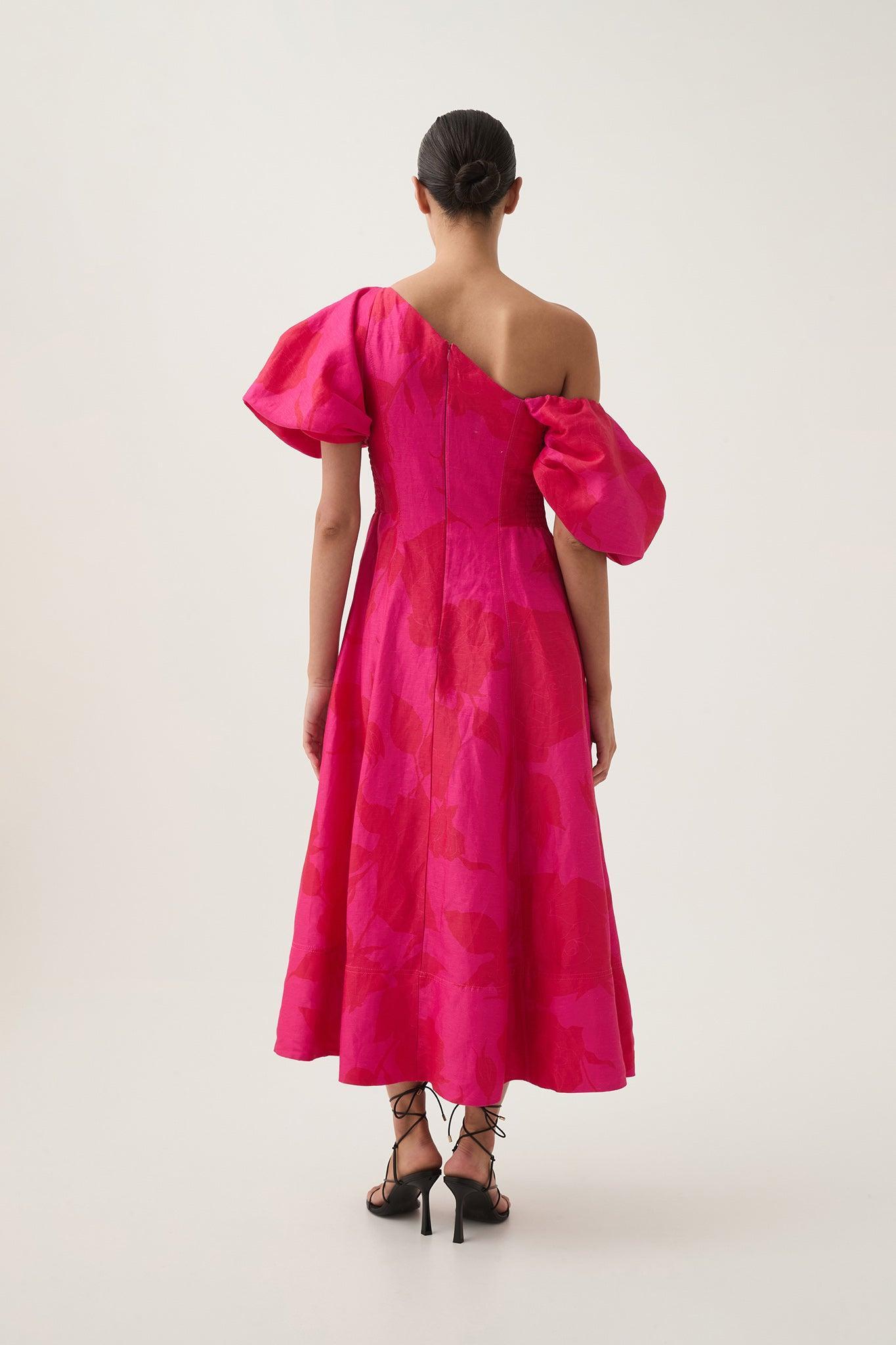 Arista Tulip Sleeve Midi Dress Product Image