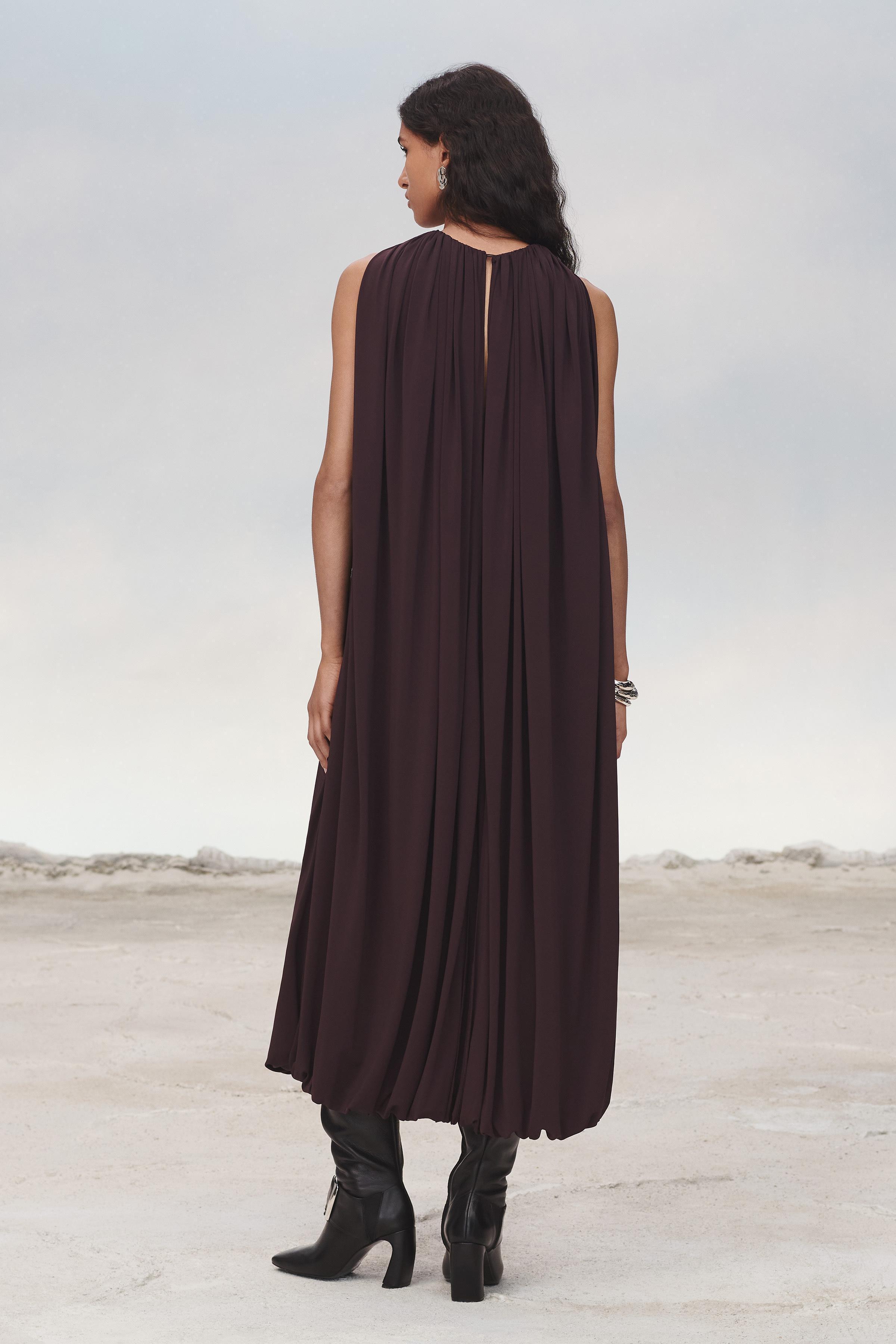 BELTED CAPE DRESS LIMITED EDITION Product Image