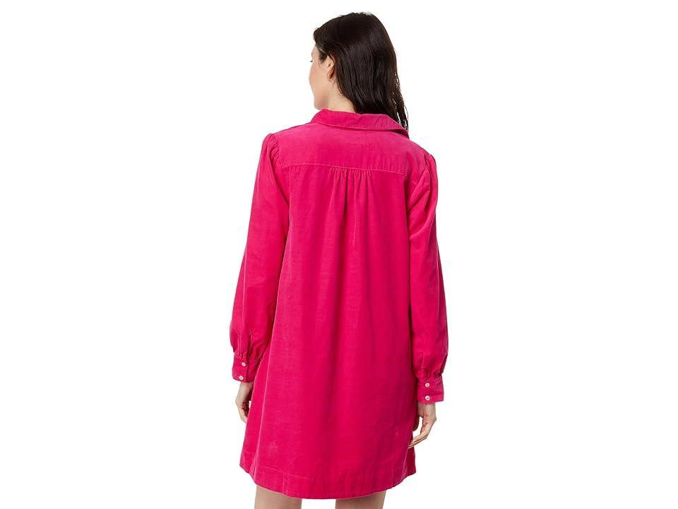 Vineyard Vines Cord Popover Dress (Rhododendron) Women's Clothing Product Image