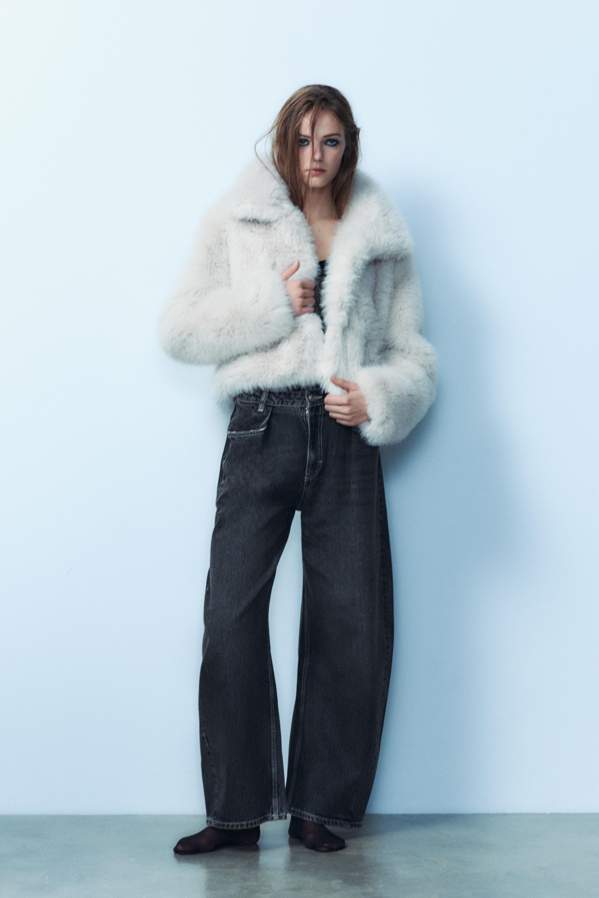 FAUX FUR SHORT COAT Product Image