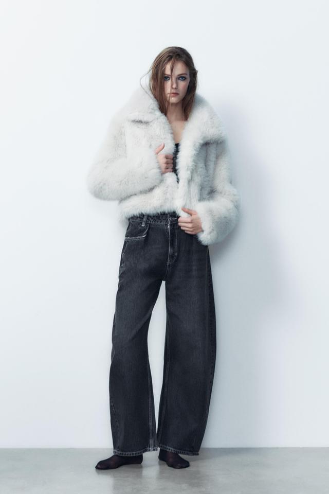 FAUX FUR SHORT COAT Product Image