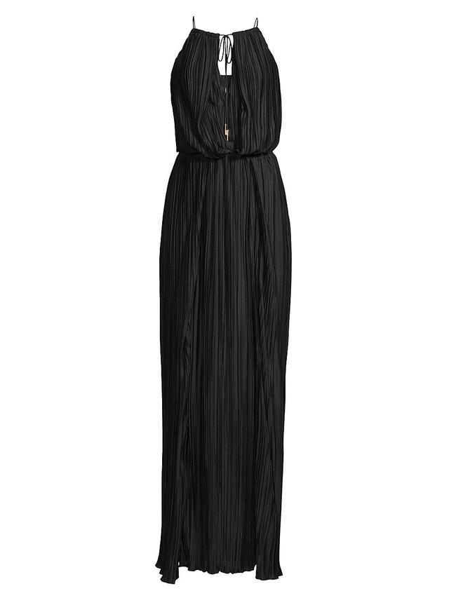 Womens Adeline Pleated Maxi Dress Product Image