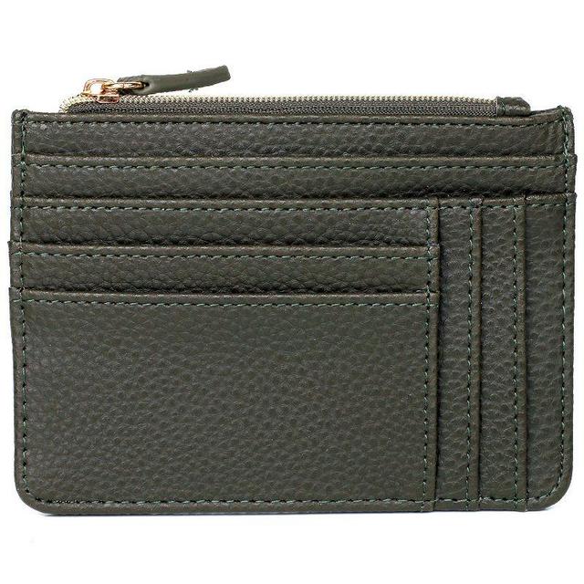 Julia Buxton Solid Pebble Faux Leather Slot Coin Case Product Image