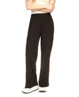 Michael Michael Kors Womens High-Rise Wide-Leg Cargo Pants product image