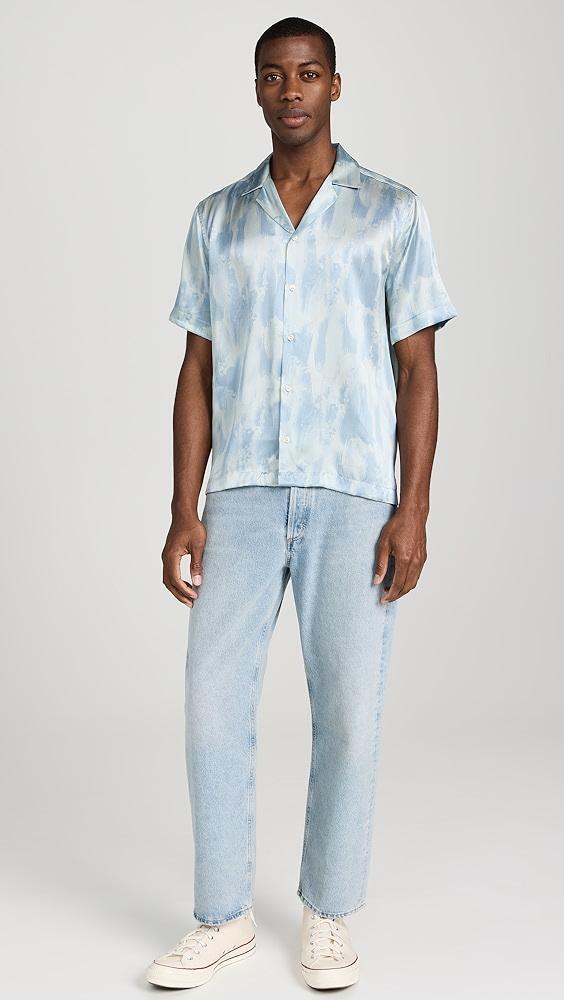 Frescobol Carioca Roberto Seascape Print Silk Shirt | Shopbop Product Image