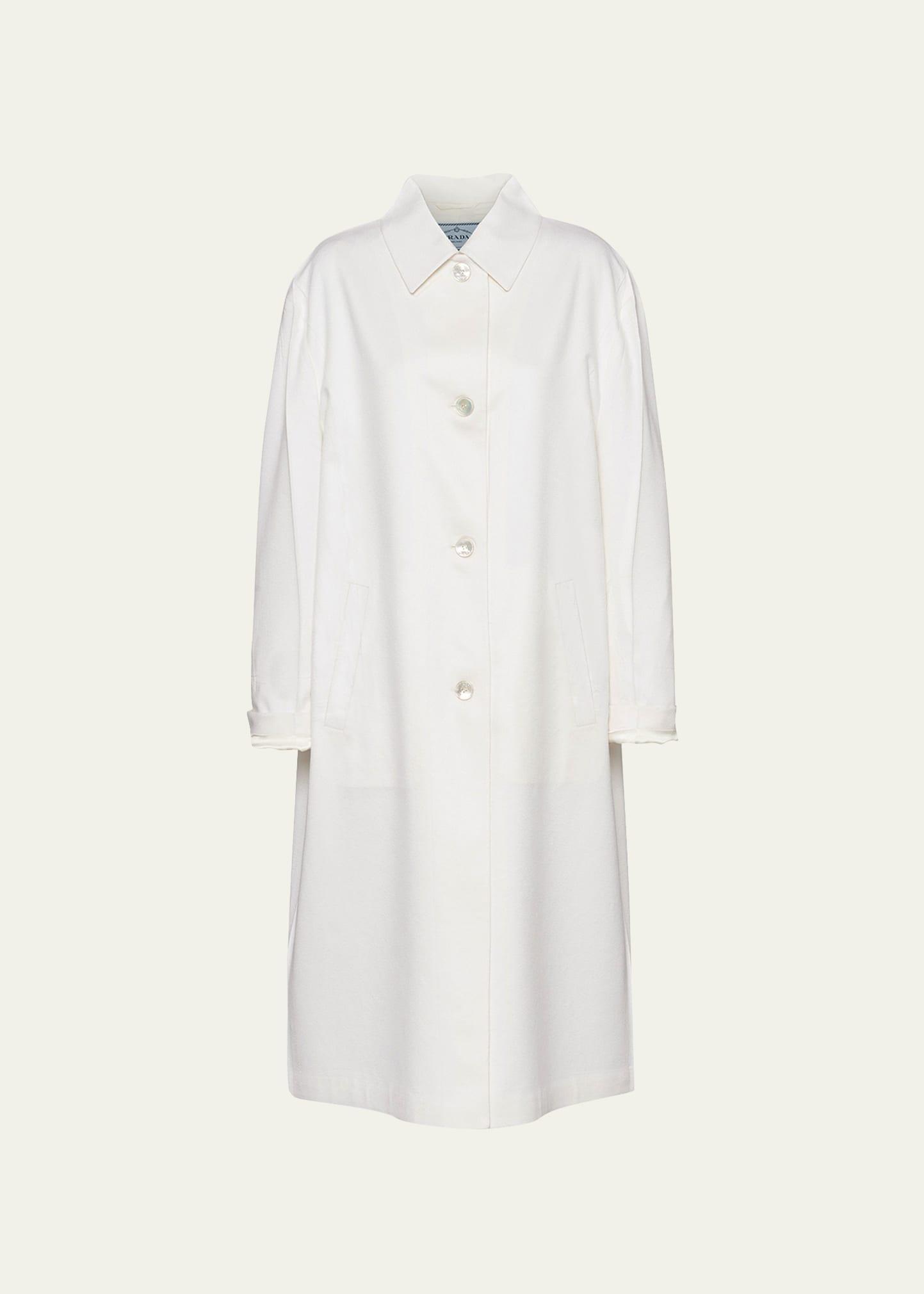 Womens Single-Breasted Cashmere Coat Product Image