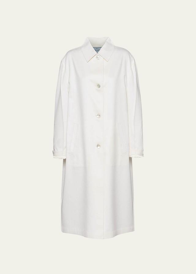 Womens Single-Breasted Cashmere Coat Product Image