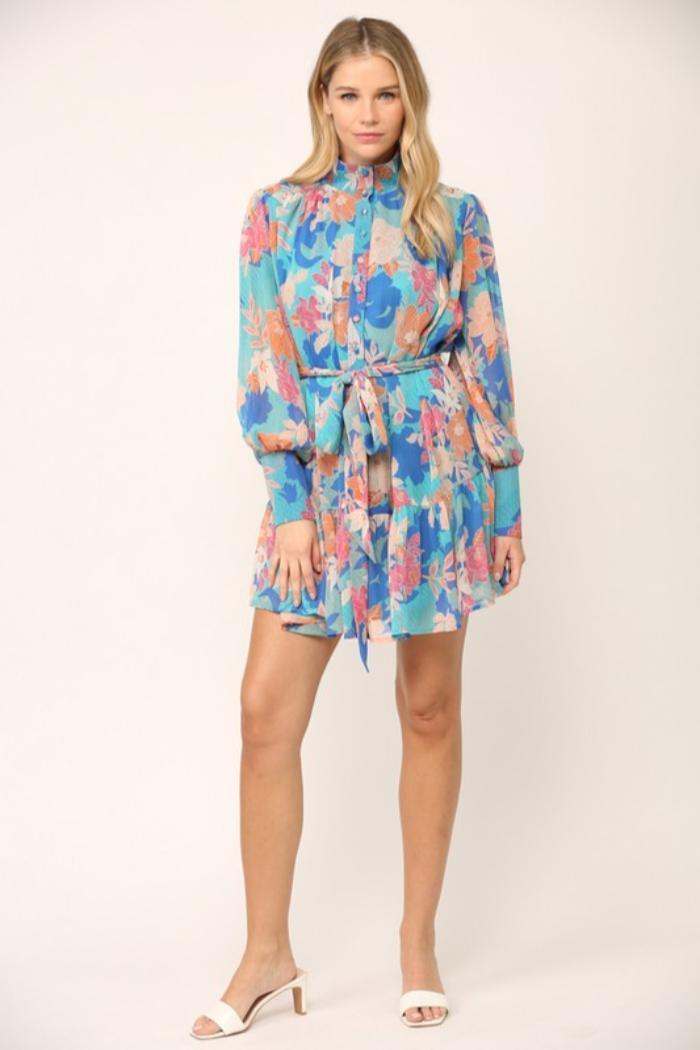 Floral Chiffon Dress Product Image