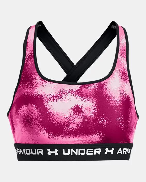 Women's Armour® Mid Crossback Printed Sports Bra Product Image