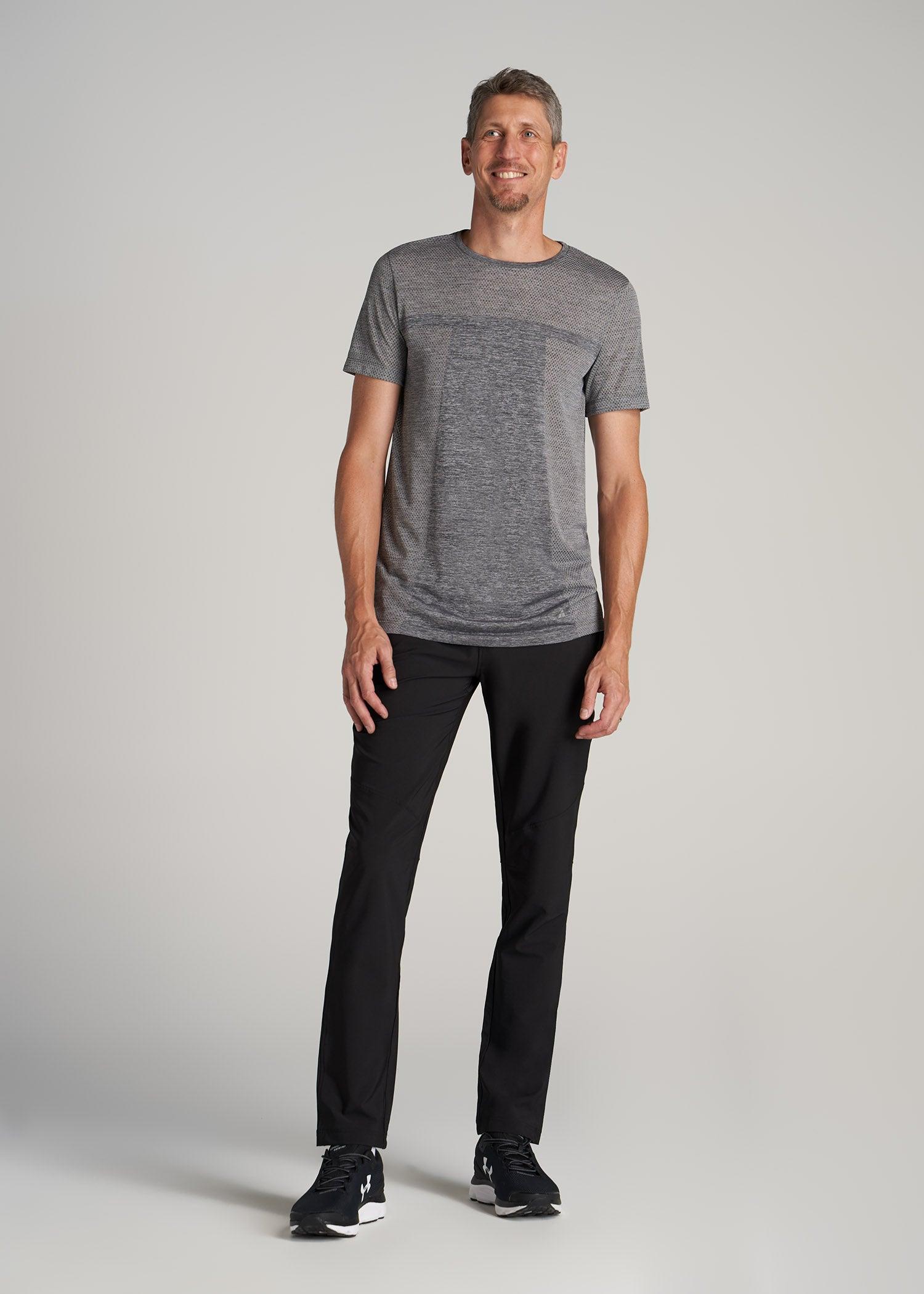 A.T. Performance MODERN-FIT Engineered Athletic Tall Tee in Grey Mix Product Image