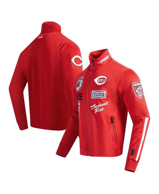 Pro Standard Mens Red Cincinnati Reds Fast Lane Full-Zip Track Jacket Product Image