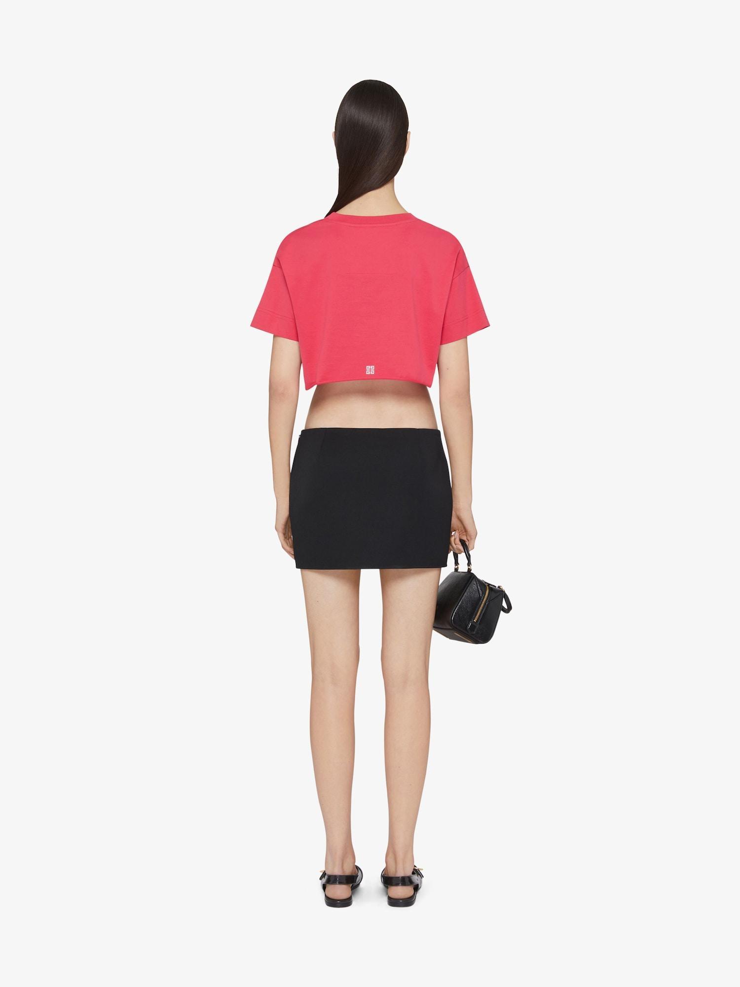 GIVENCHY Archetype cropped t-shirt in cotton Product Image