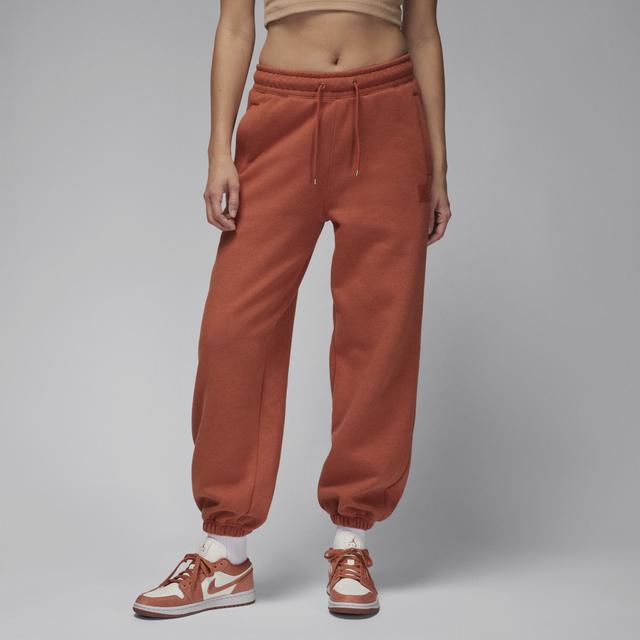 Jordan Womens Jordan Flight Fleece Pants - Womens Dusty Peach/Heather Product Image