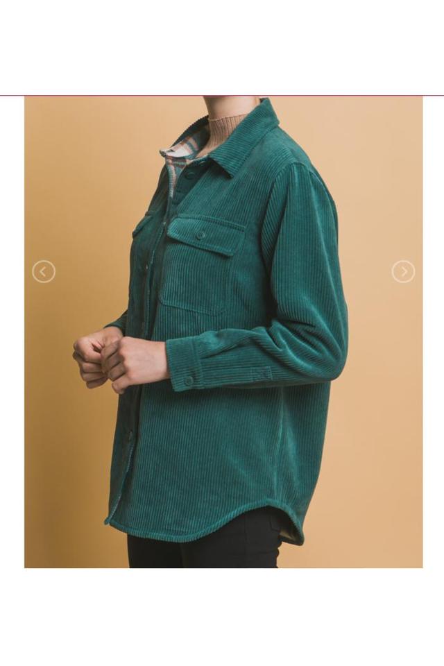 Reversible Corduroy and Flannel Jacket Product Image