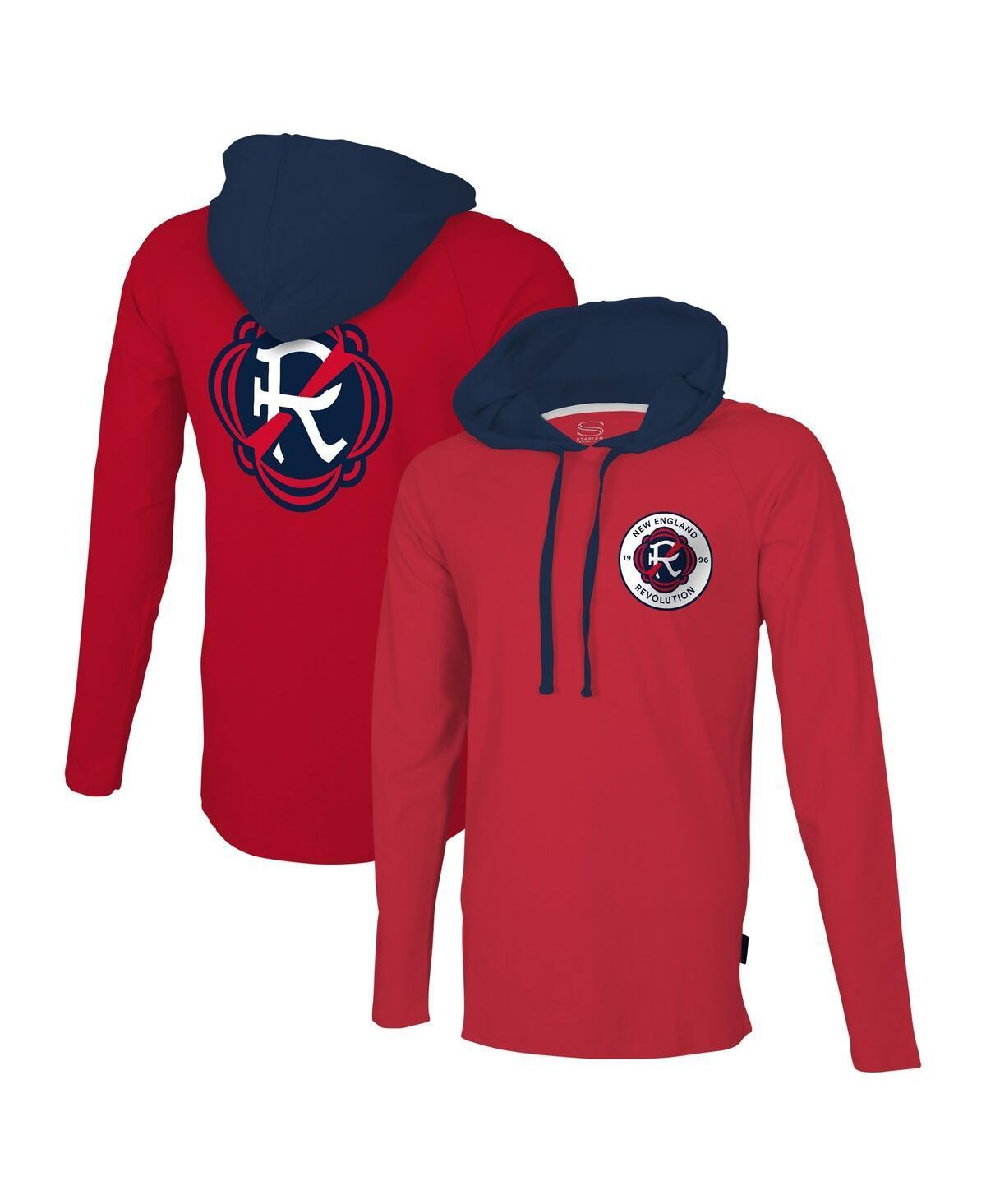 Mens Stadium Essentials Red New England Revolution Tradition Raglan Hoodie Long Sleeve T-shirt Product Image