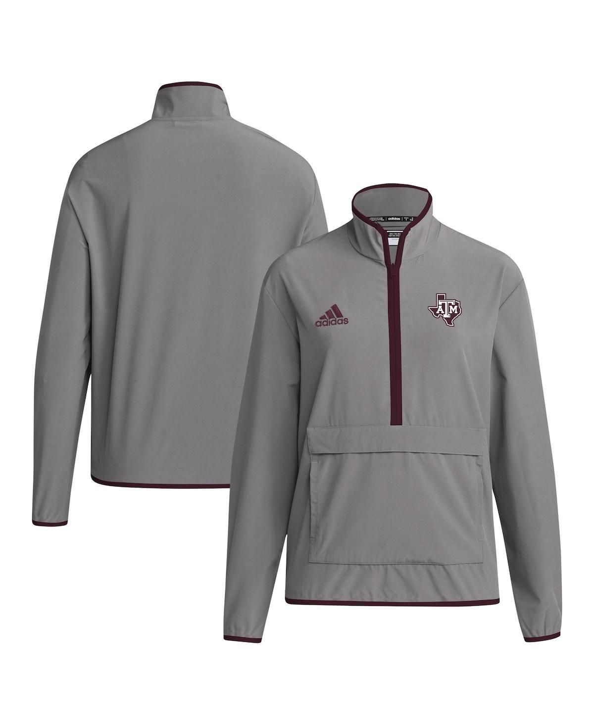 Adidas Mens Texas A M Aggies Coaches Sideline Half-Zip Jacket Product Image