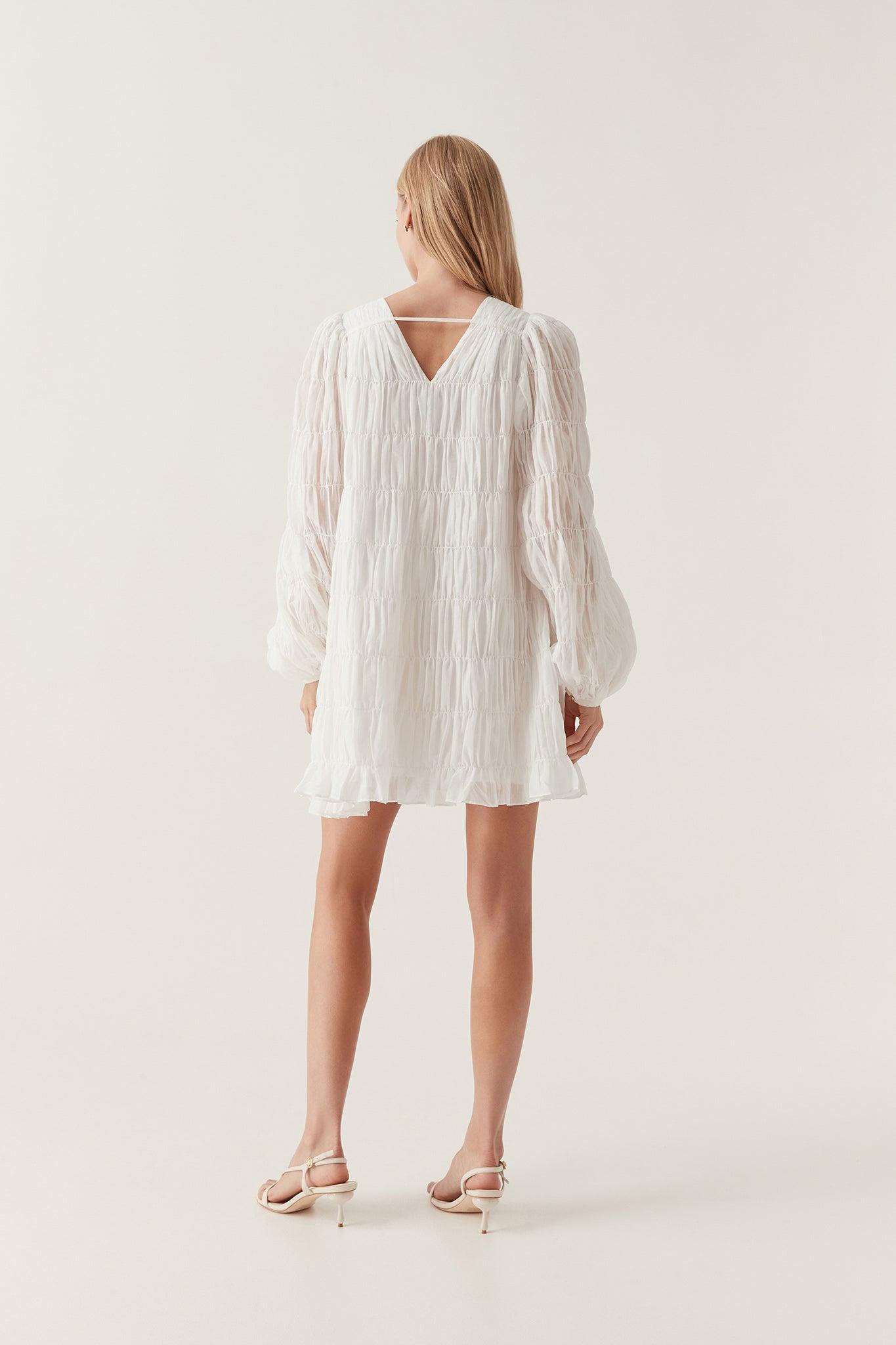 Evelina Ruched Mini Dress Product Image