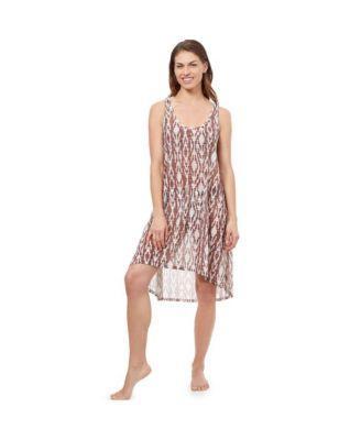 Profile by Gottex Womens Iota Mesh Dress swim Cover Up - Brown Product Image