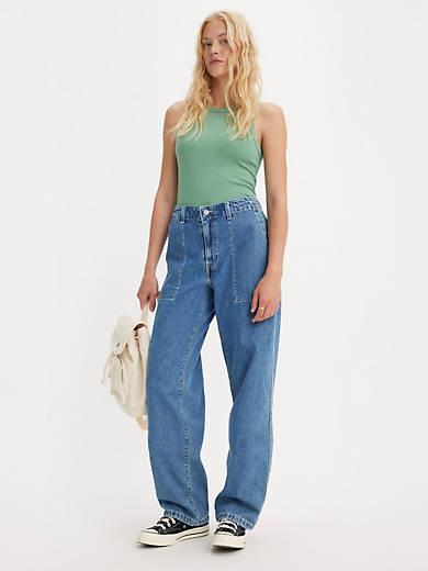 Baggy Dad Utility Women's Jeans Product Image