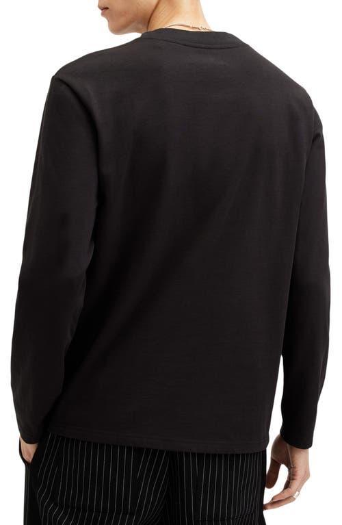 ALLSAINTS Nero Mock Neck Relaxed Fit Sweatshirt In Jet Black Product Image