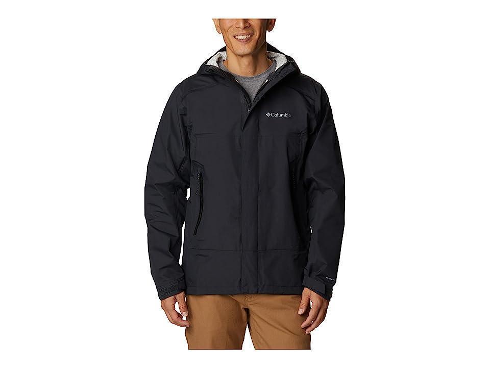 Columbia Discovery Point Shell (Black) Men's Clothing Product Image