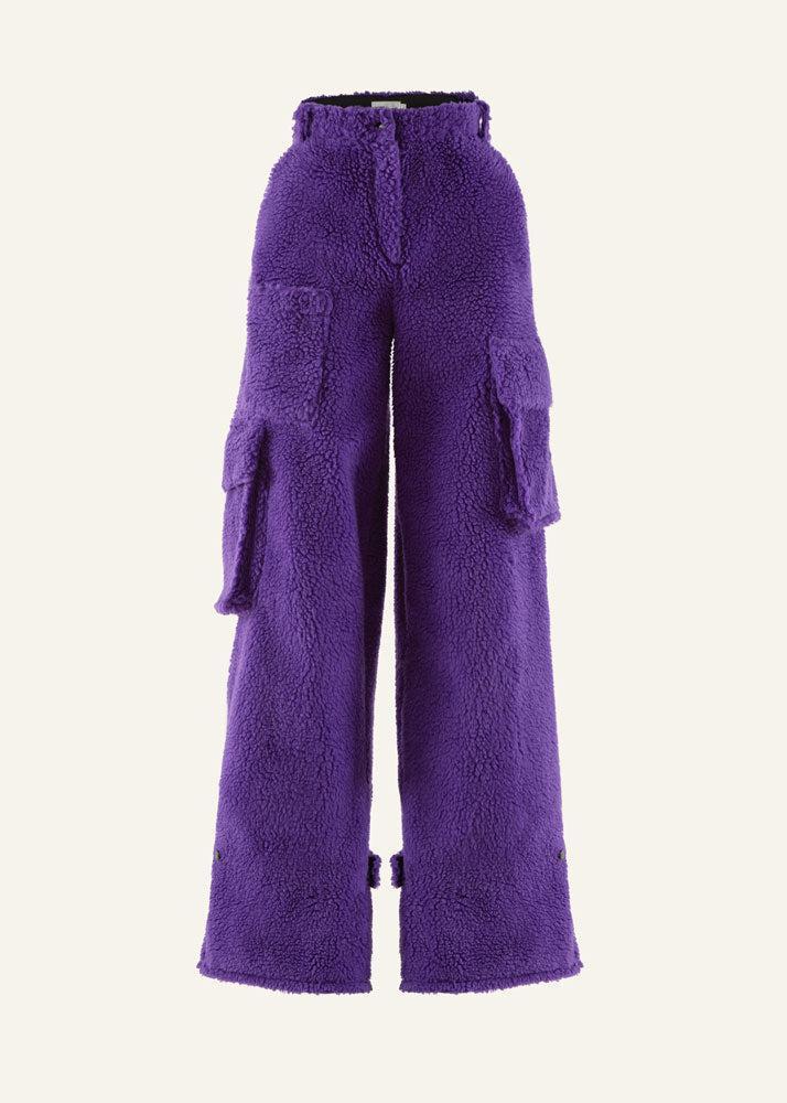 Fluffy pants in Purple Product Image