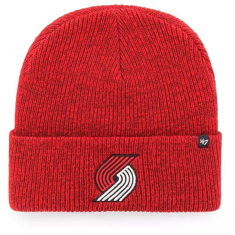 Mens 47 Portland Trail Blazers Brain Freeze Cuffed Knit Hat Product Image