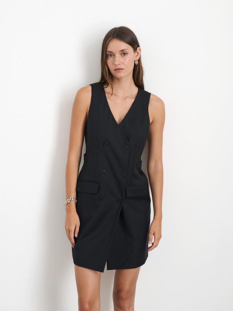 Jane Vest Dress In Wool Blend Product Image