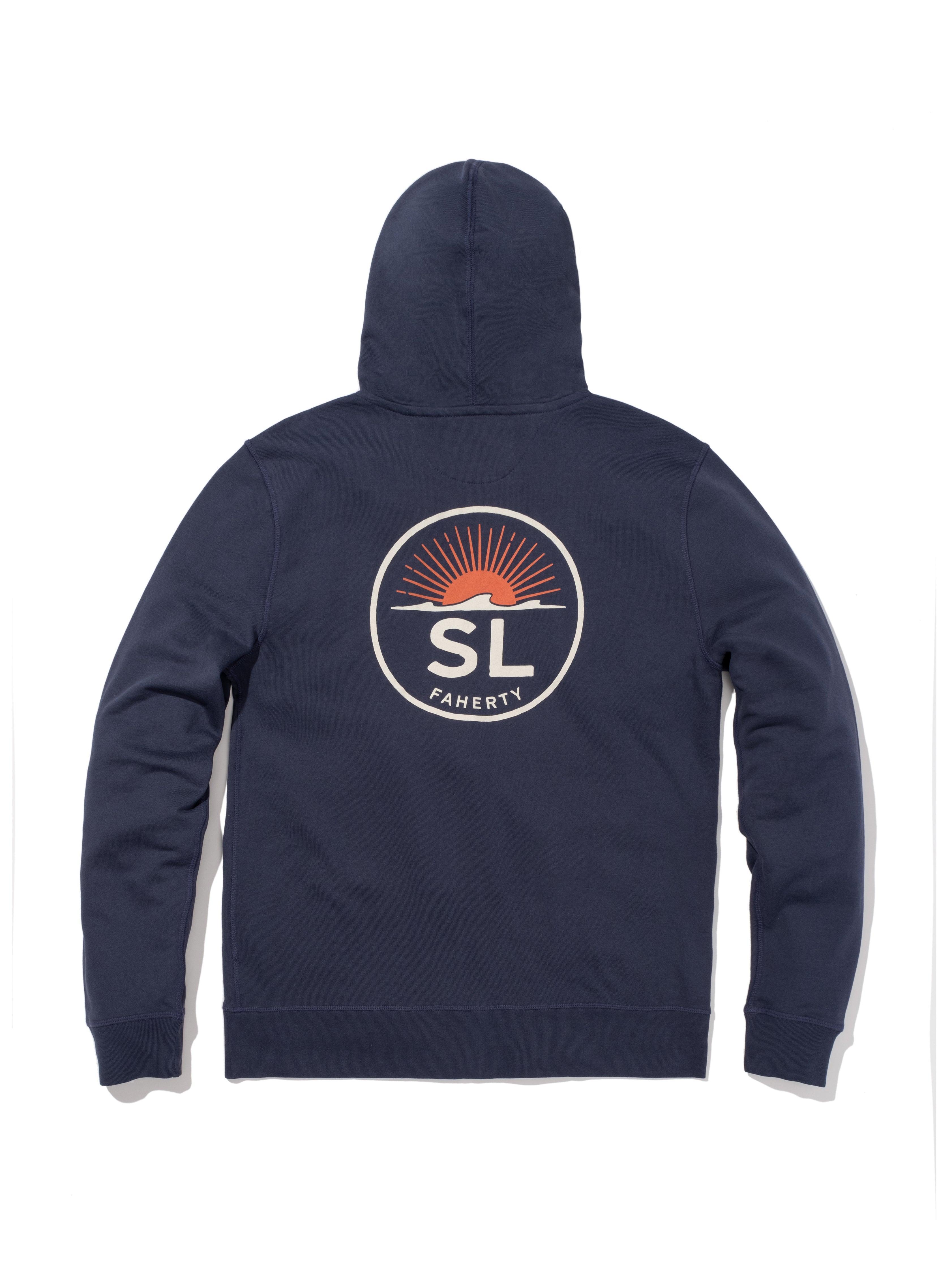 Spring Lake Zip Hoodie - Dune Navy Male Product Image