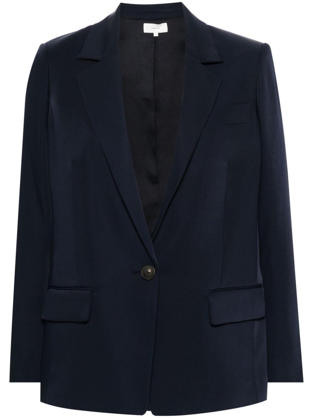 VINCE Suiting Single-breasted Blazer In Coastal Product Image