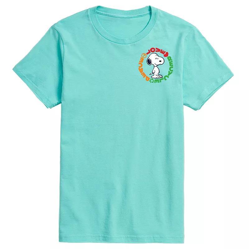 Mens Peanuts Love Peace Recycle Tee Product Image