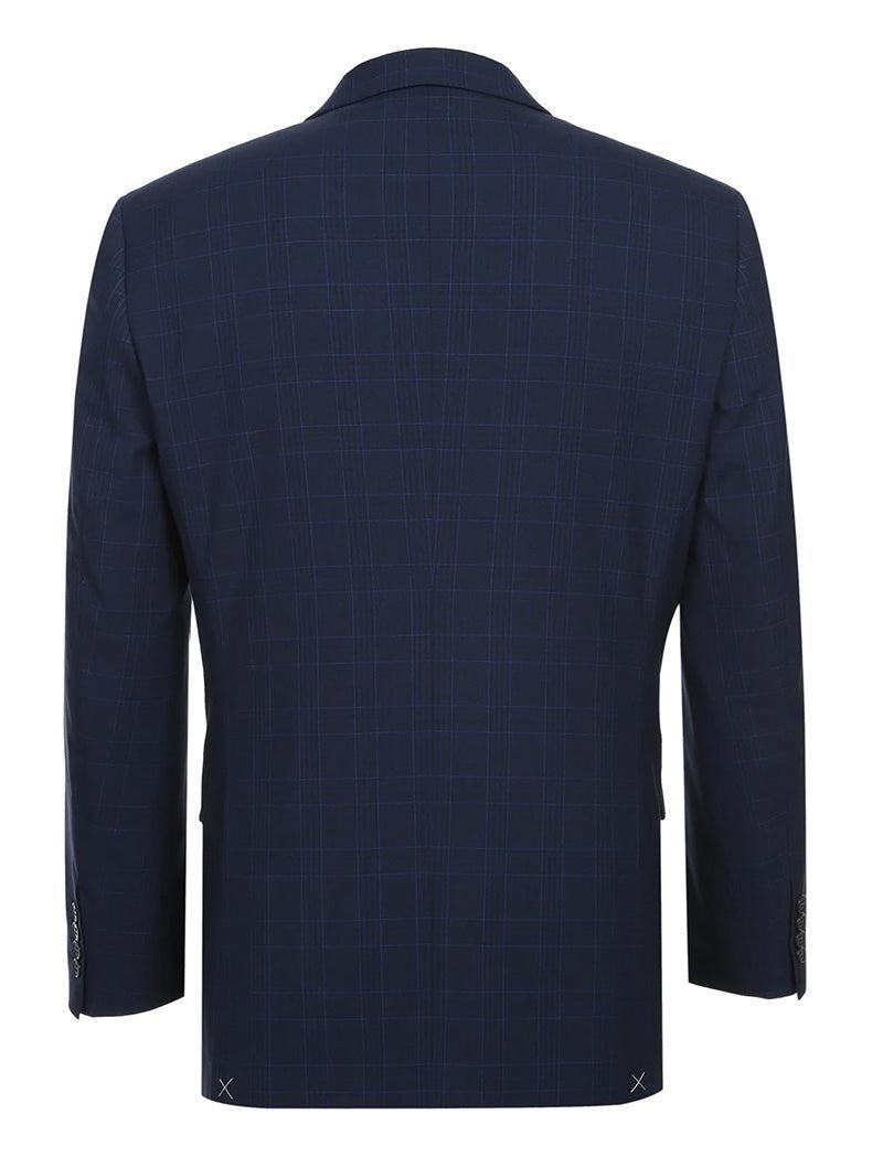 Regular Fit 2 Piece Suit Blue Check Product Image