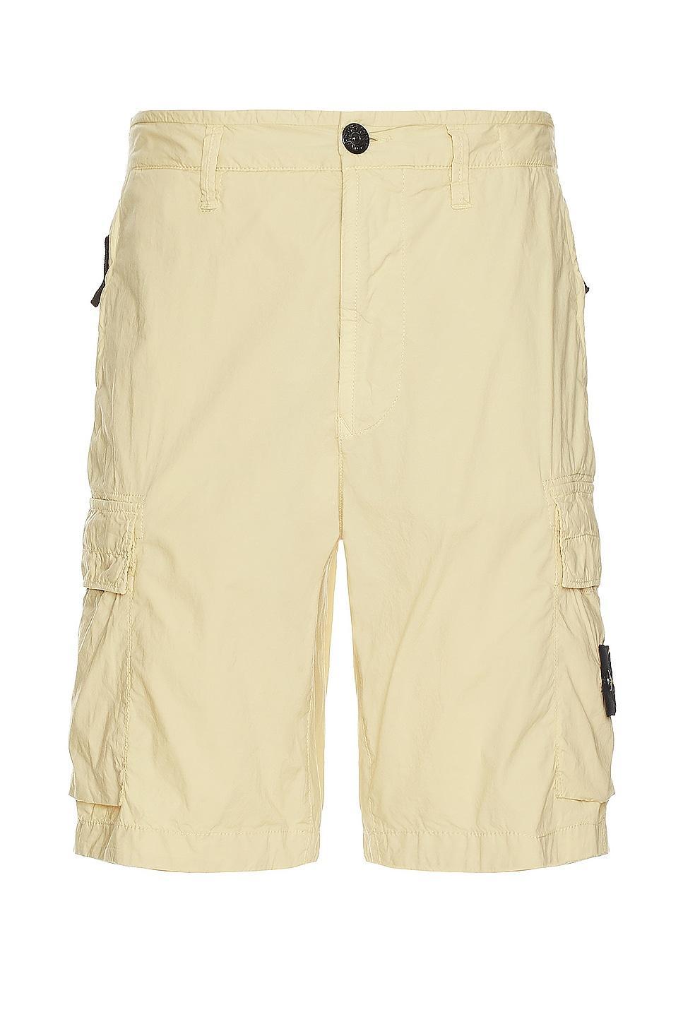 Stone Island Bermuda Shorts in Cream Product Image