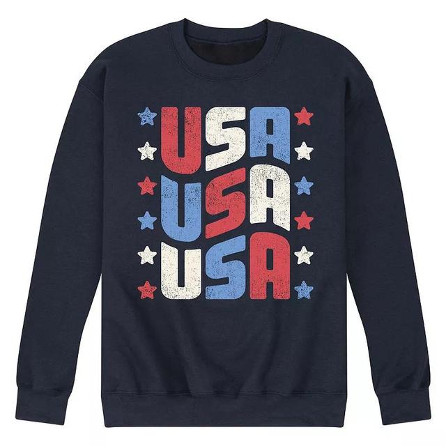 Mens USA Stacked Fleece Sweatshirt Product Image