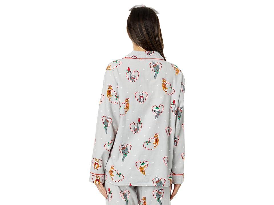 Printed Cotton Flannel Pajama Set Product Image