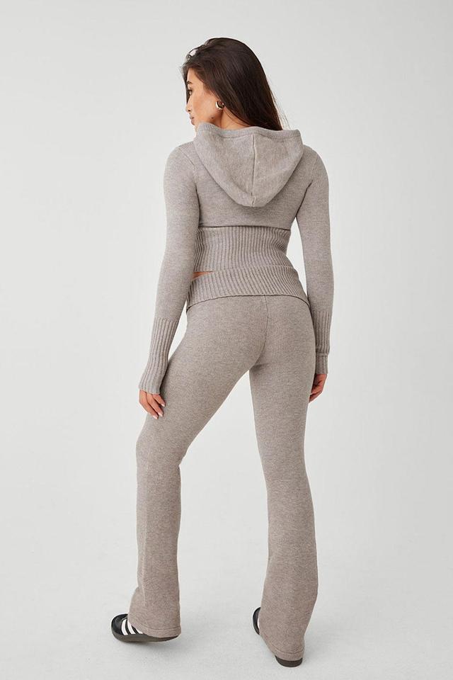 Fleur Cloud Knit Low Rise Pant - Heather Grey Product Image