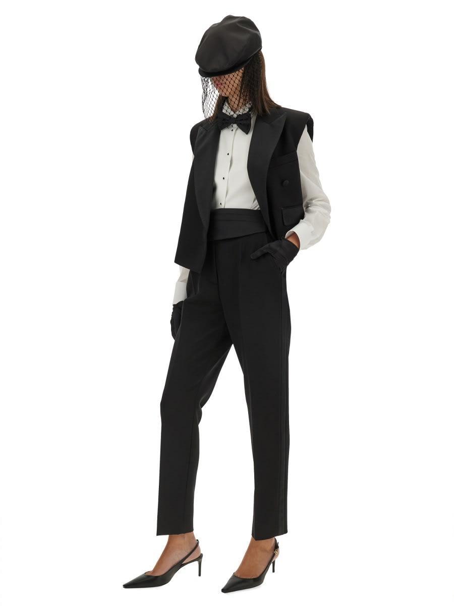 Tailored Tuxedo Pants In Black Product Image