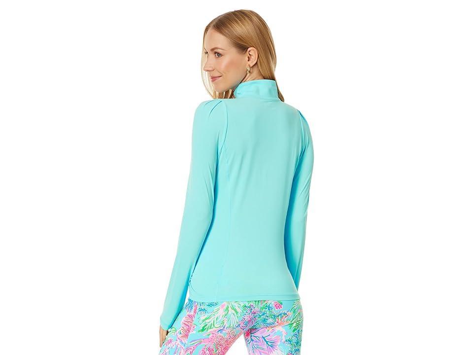 Lilly Pulitzer Niccola Mesh Panel 1/2 Zip (Celestial ) Women's Clothing Product Image