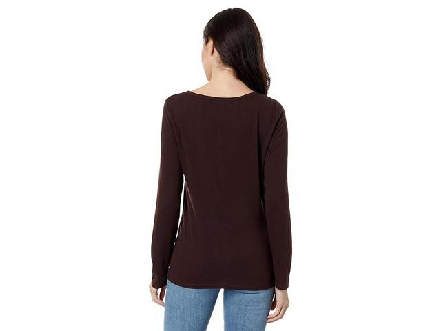 Toad&Co Piru Long Sleeve Henley (Carob) Women's Clothing Product Image