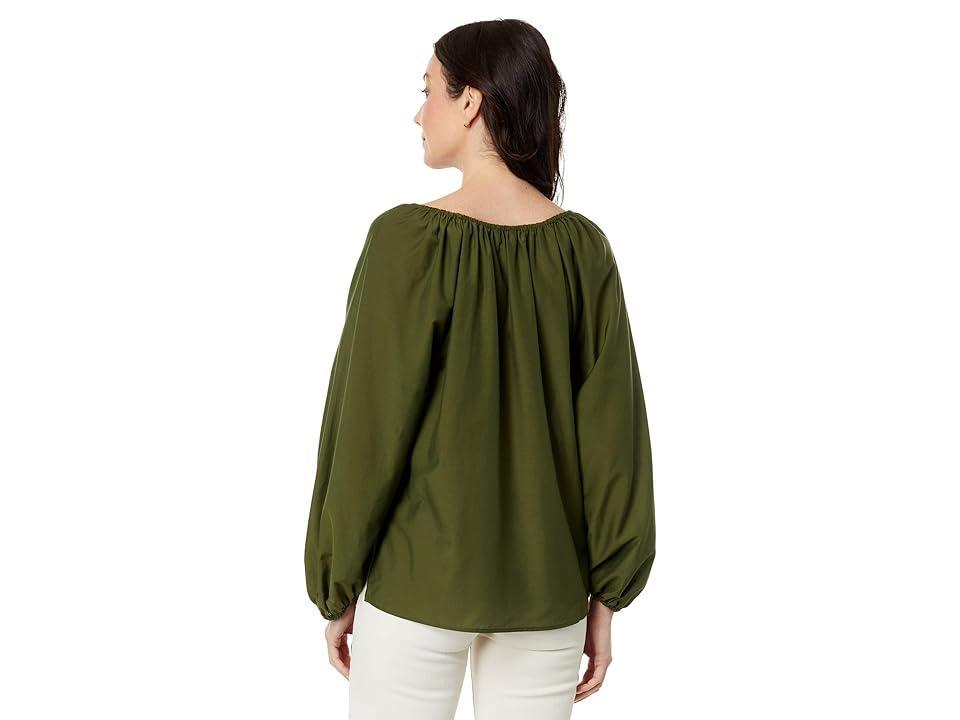 Tommy Bahama Agua Amara Long Sleeve Peasant Top (Palm Verde) Women's Blouse Product Image