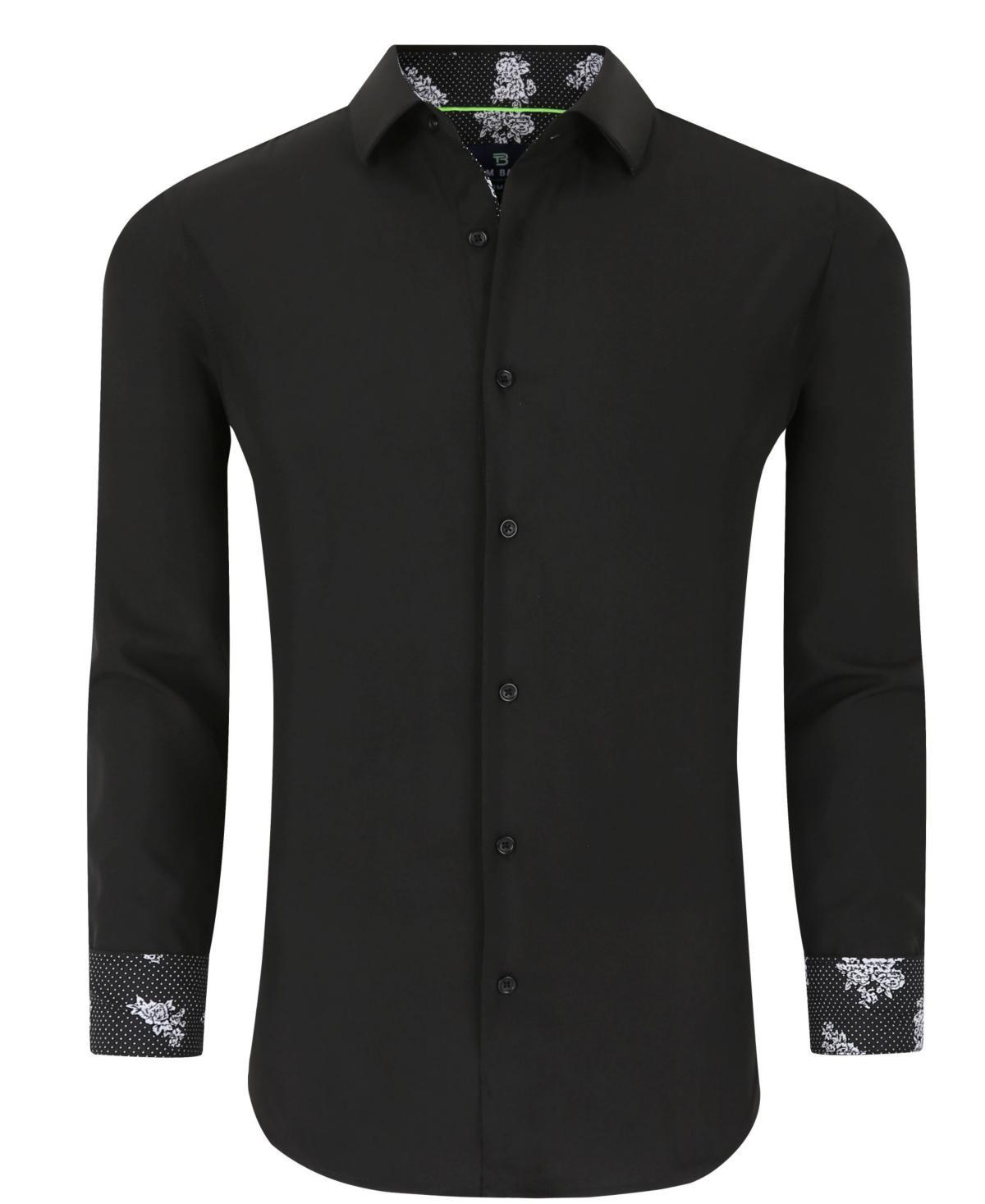 Tom Baine Mens Slim Fit Performance Solid Button Down Shirt Product Image