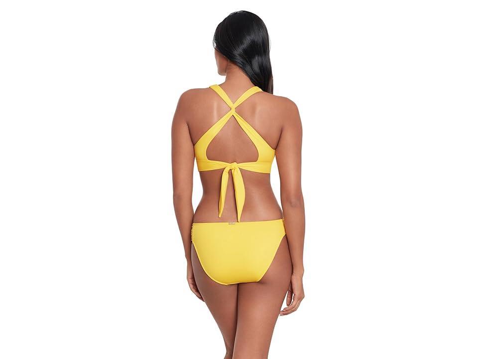 Lauren Ralph Lauren Beach Club Solids Twist X Back Bikini Top Women's Swimwear Product Image