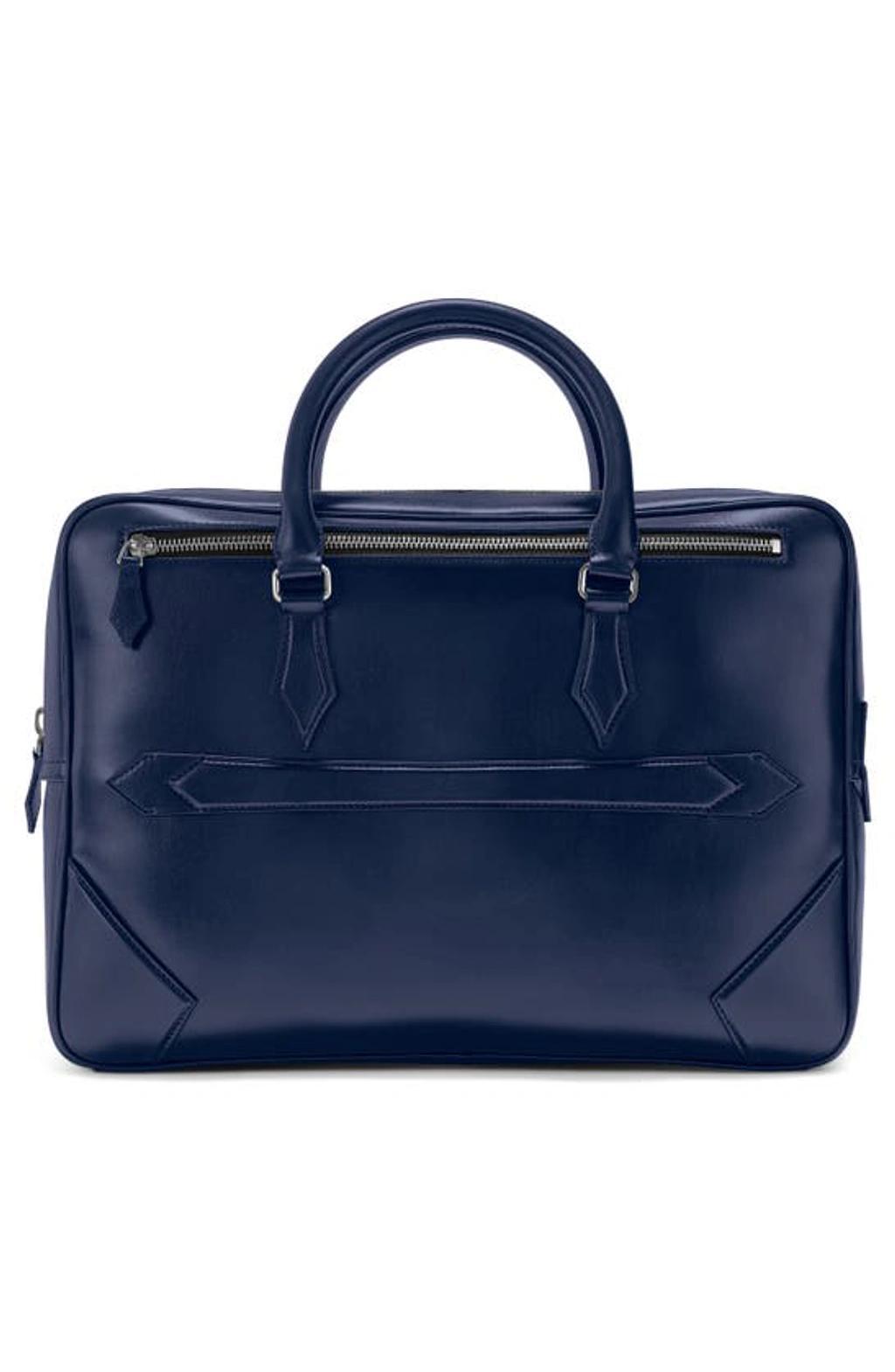 Men's Meisterstuck Leather Document Briefcase In Blue Product Image